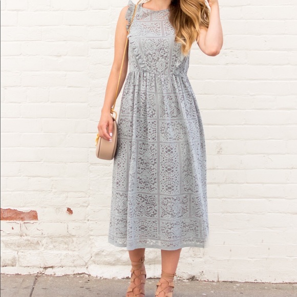 zara lace midi dress